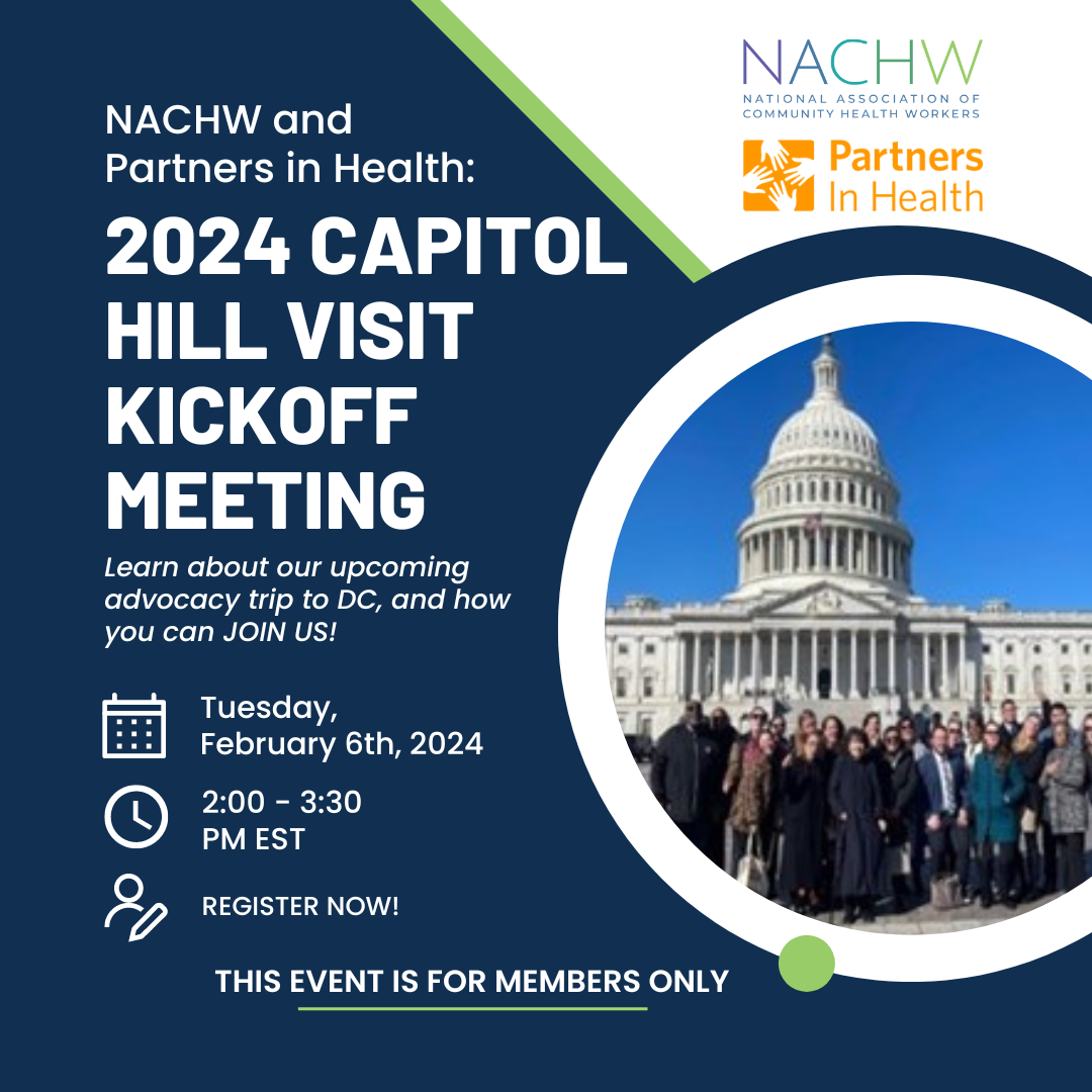 NACHW and Partners in Health: 2024 Capitol Hill Visit Kickoff Meeting